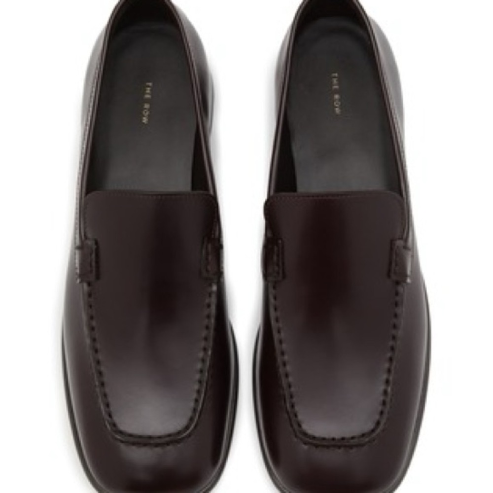 The Row Burgundy Mansy Loafers 39.5